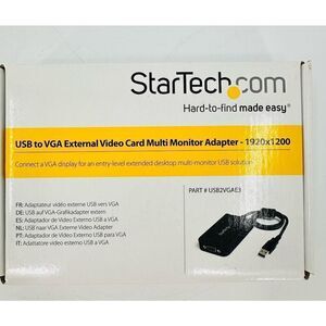 StarTech.com USB to VGA Multi Monitor External Video Card Adapter USB2VGAE2